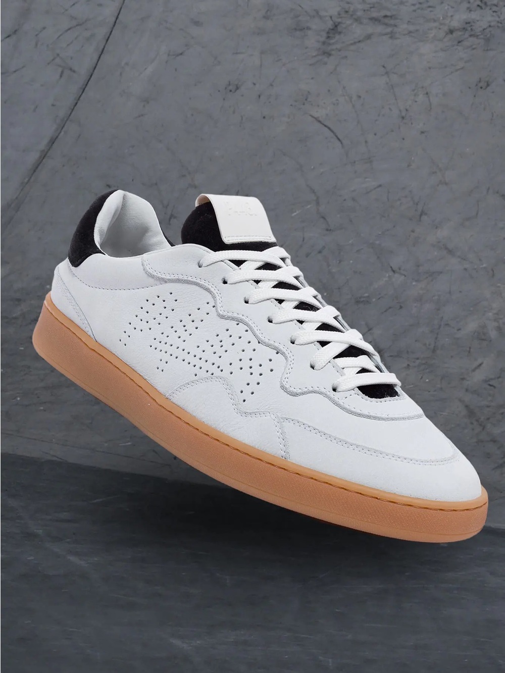 P448 Yam Skate Sneakers White Nero Sz 37